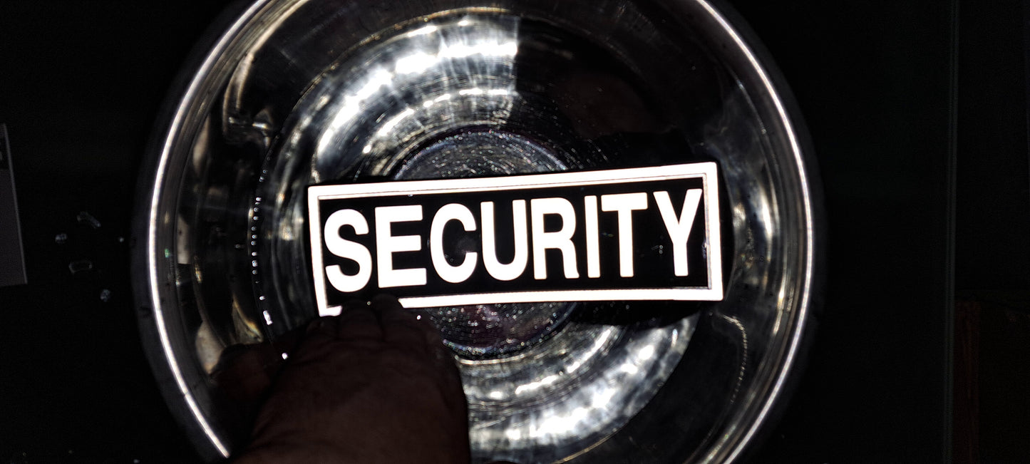 Responder Stab Vest Badge set - Black