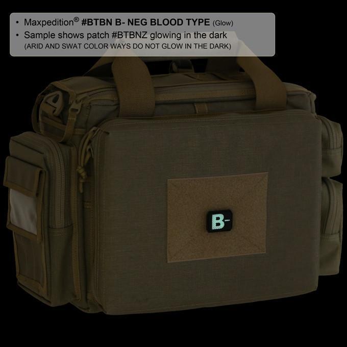 Maxpedition B- Blood Type Morale Patch