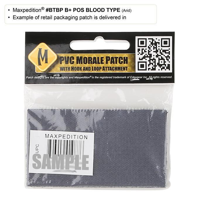 Maxpedition B+ Blood Type Morale Patch