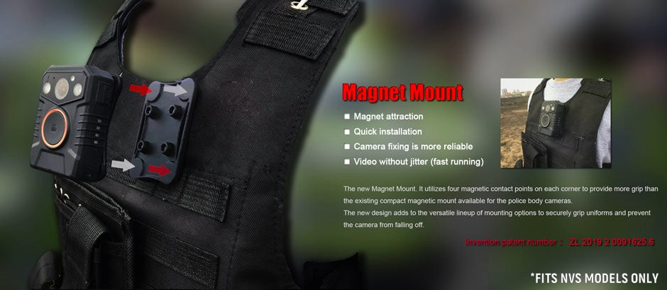 MAGNETIC MOUNT FOR BODY CAMERA NVS MODELS ONLY