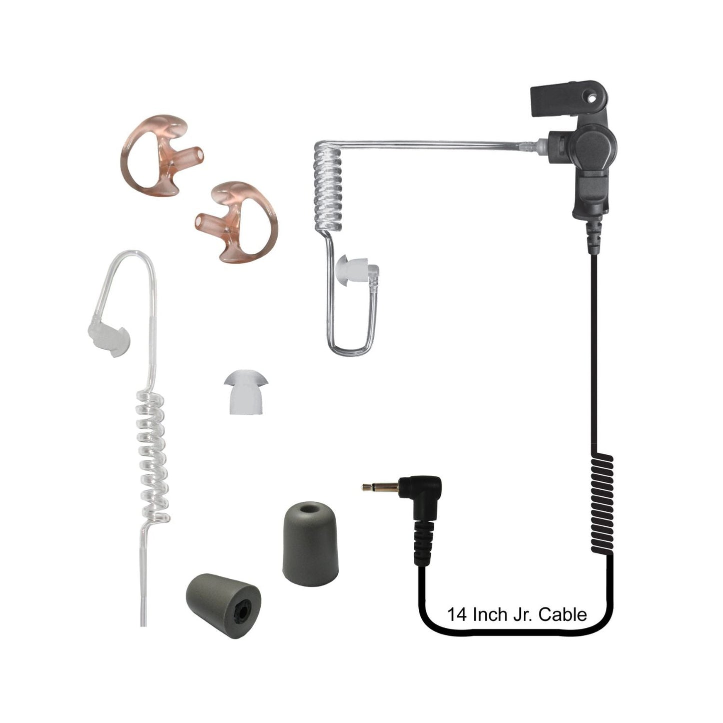 codeRED - Silent Jr. Listen Only Earpiece with Free Replacement Pack | 2.5mm & 3.5mm