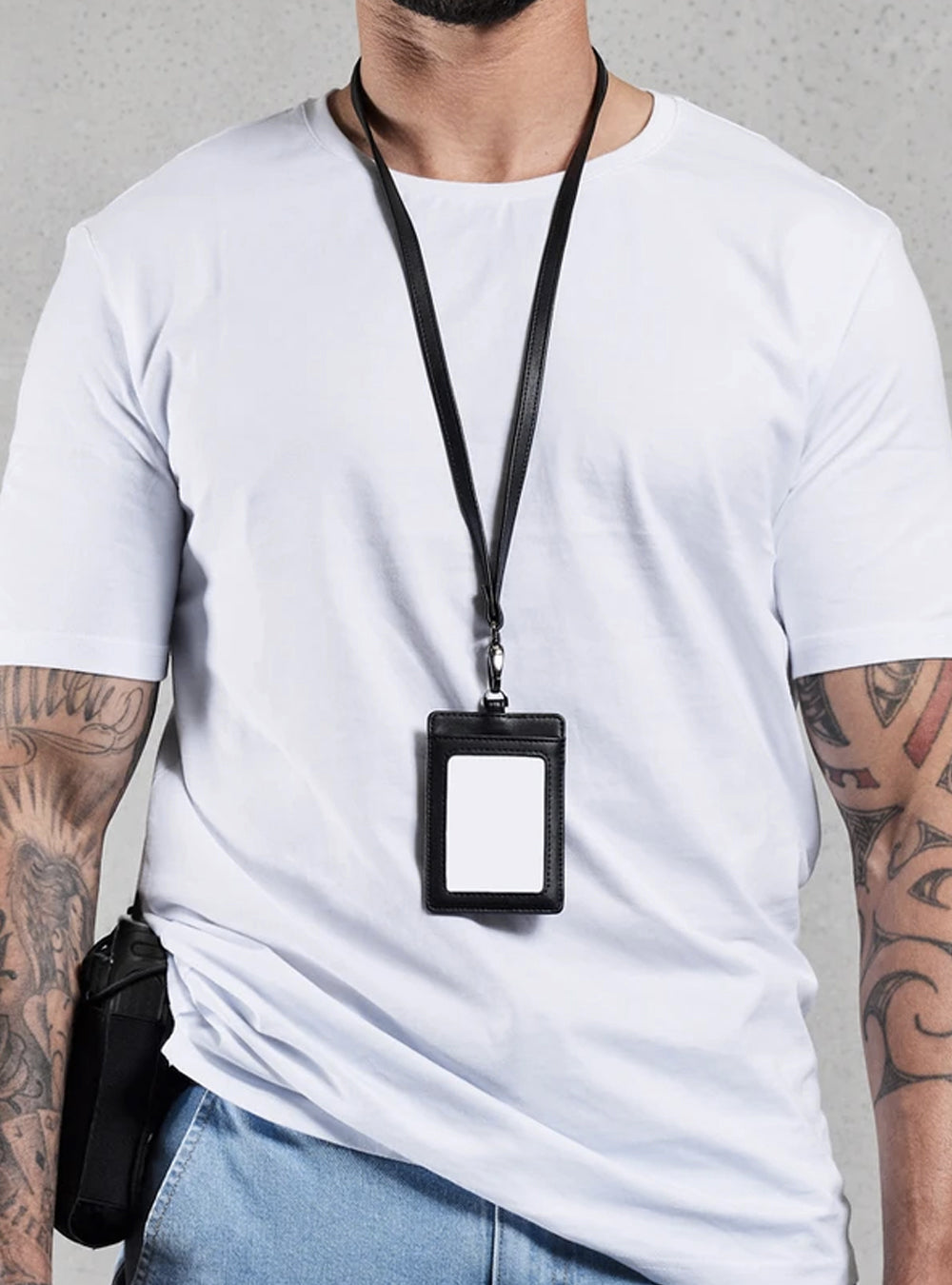 Leather ID Holder