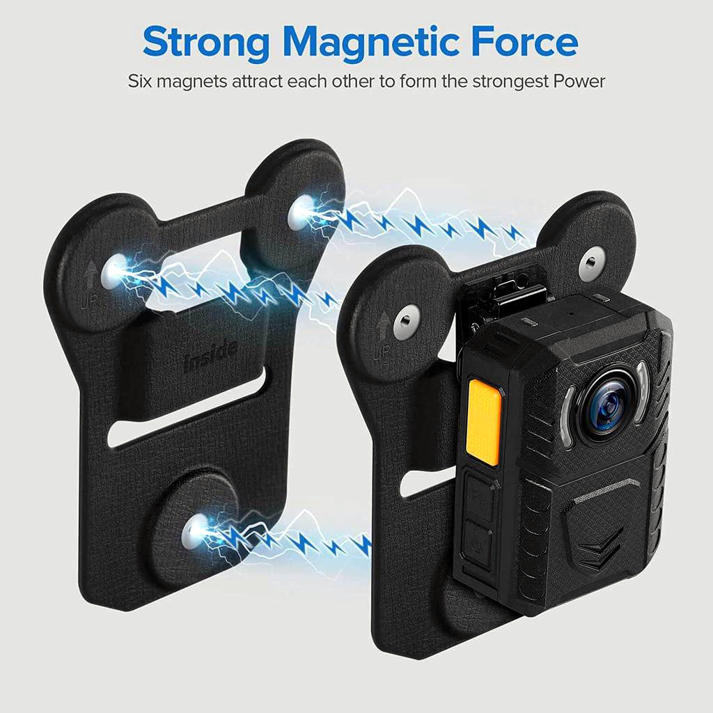 Magnetic clip fits all Body Worn Cameras