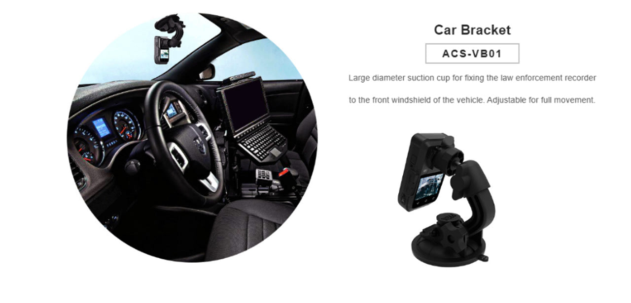 In Car Mount for UNIT Body Worn Camera ACS-VB01