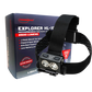 Powertac - Explorer HL-10 | 2550 Lumen White/Red/IR Headlamp