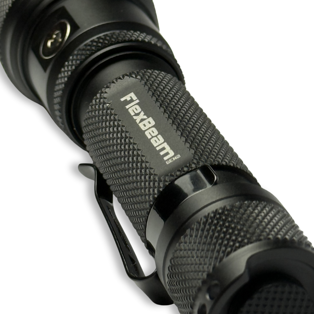 Powertac - FlexBeam GEN2  | 2000 Lumens Adjustable Beam Flashlight