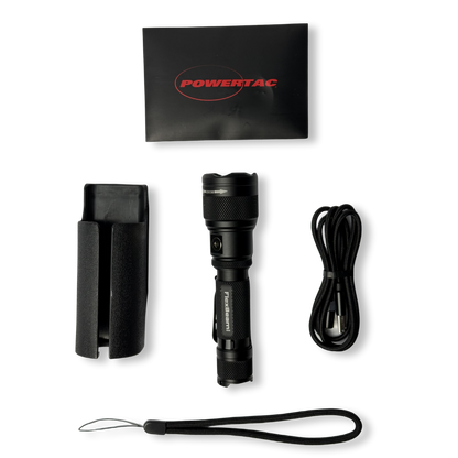 Powertac - FlexBeam GEN2  | 2000 Lumens Adjustable Beam Flashlight