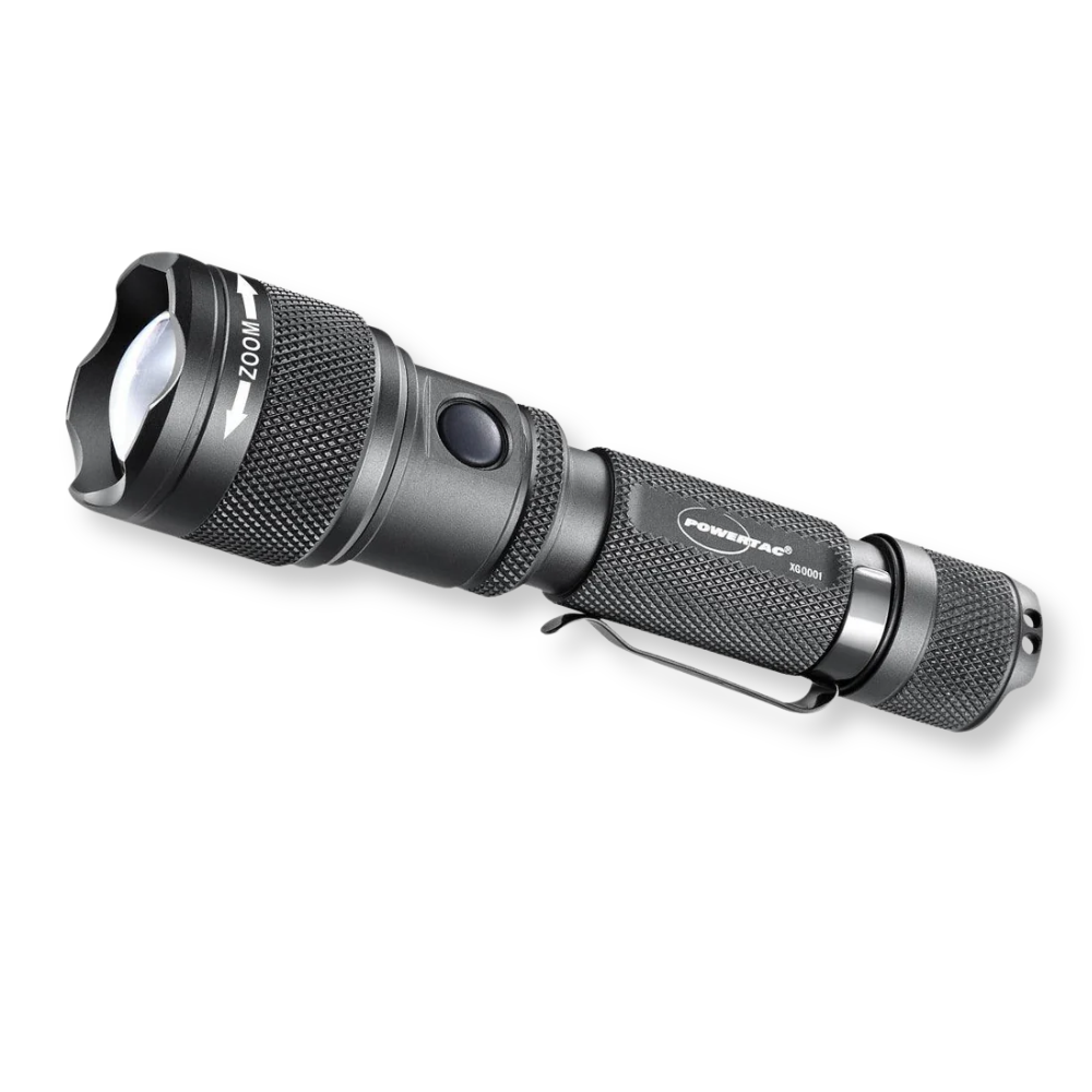 Powertac - FlexBeam GEN2  | 2000 Lumens Adjustable Beam Flashlight
