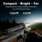 Powertac - Huntsman Tactical WML Package | 1250 Lumen High Power Weapon Flashlight