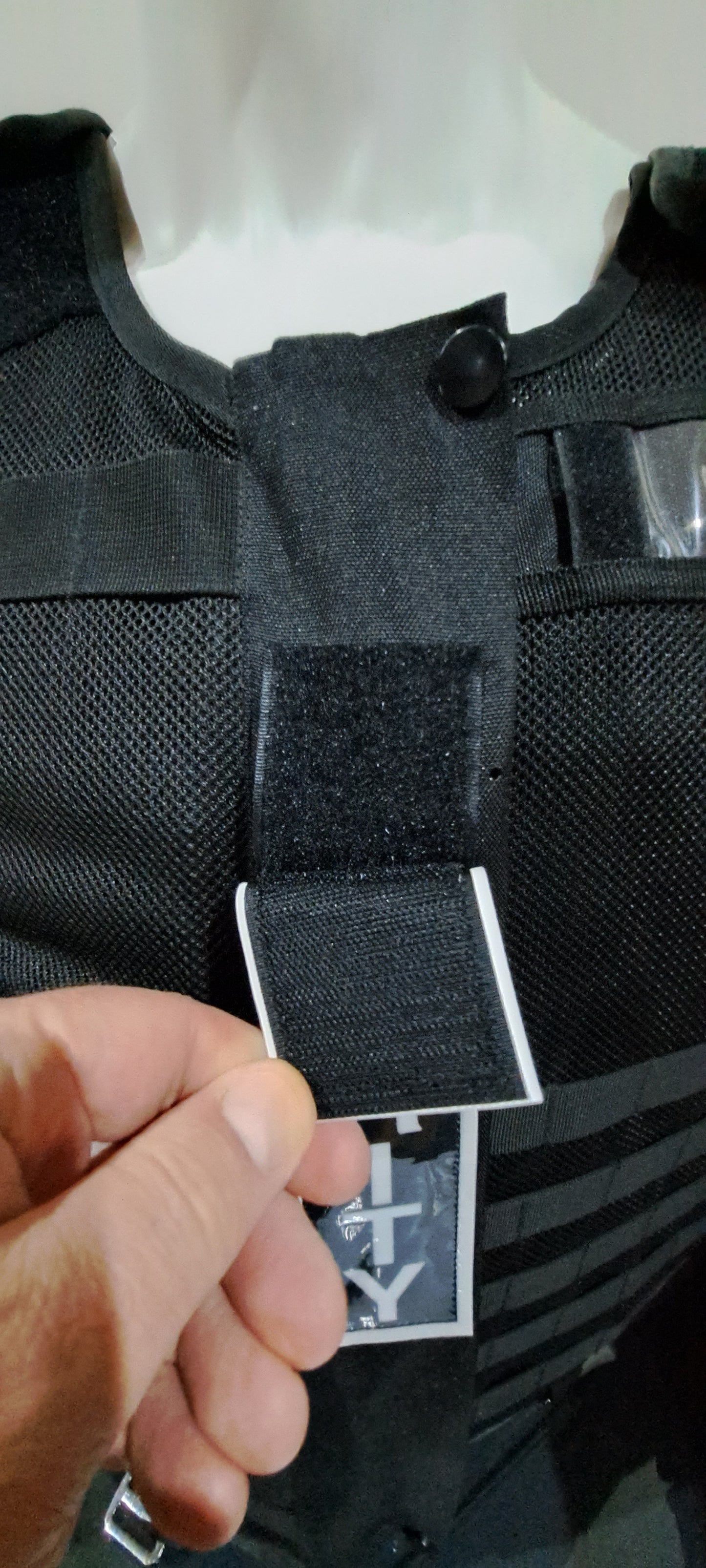 Responder Stab Vest Badge set - Black