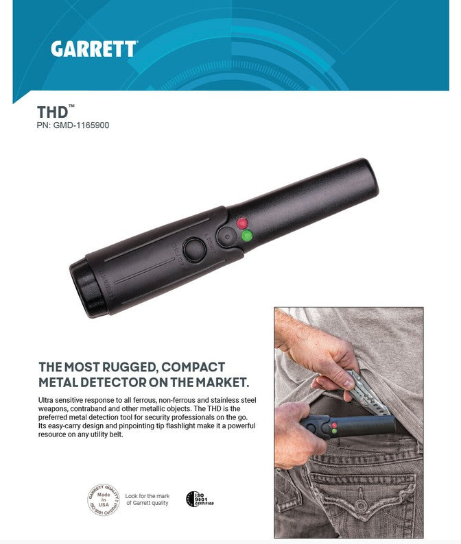 Garrett THD Tactical Hand Held Detector