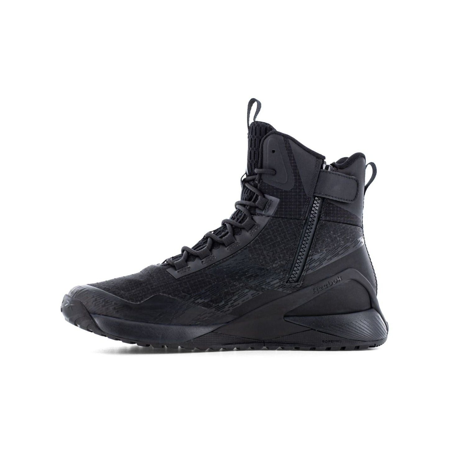 Reebok - Nano X1 Adventure Men's 6" Tactical Boot with Side Zipper - Black