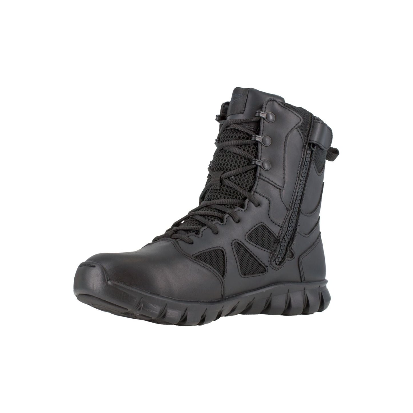 Reebok - Sublite Cushion Men's 8" Tactical Waterproof Boot with Side Zipper - Black
