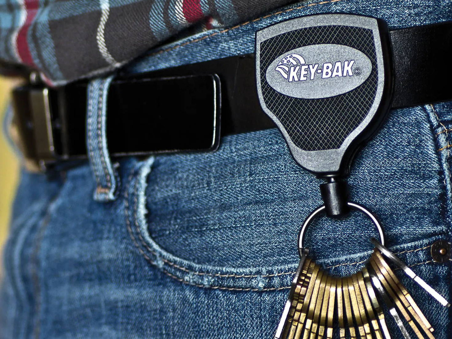 Key-Bak SUPER48: 48in Heavy Duty Kevlar Cord with Belt Clip