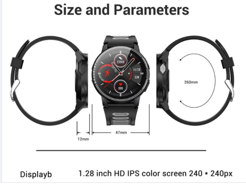 Smart Watch - SMART6 Red or Grey