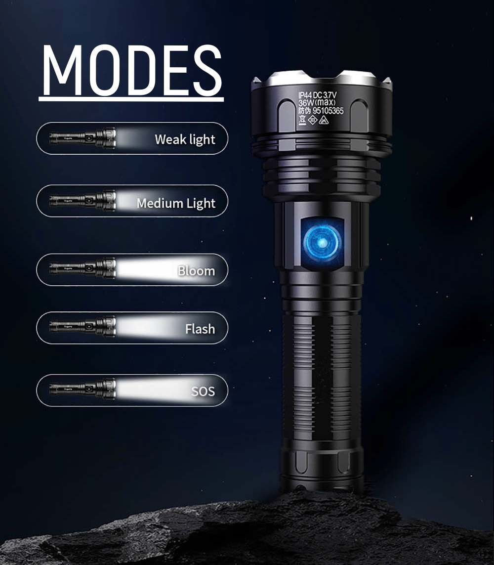 Led Rechargeable Torch Concept 3R